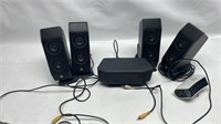 Logitech speaker lot with surge protector