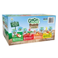 24-Pk 90 g GoGo SQUEEZ Organic Fruit Sauce Variety