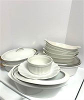 Mixed Corning ware, Schmidt Casserole etc