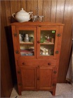 Vintage Kitchen Hutch & Contents