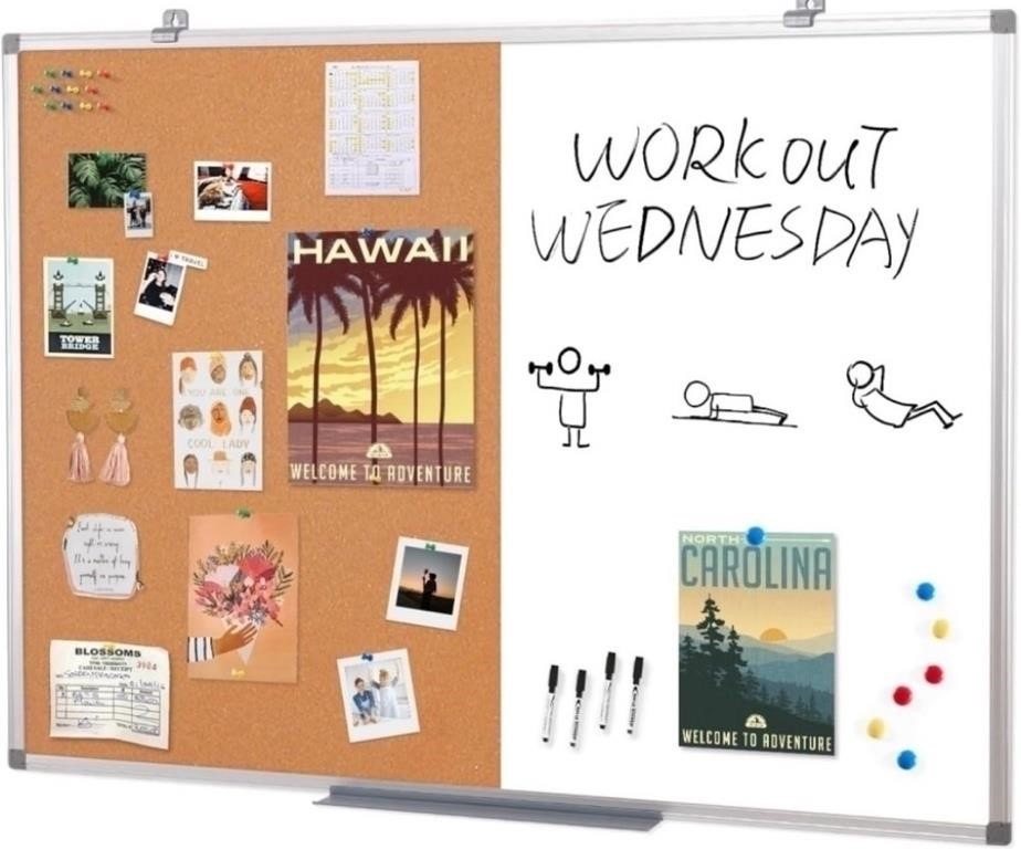 R776  Cork Board Dry Erase Combo 48x36