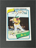 1980 Topps Rickey Henderson ROOKIE Card #482