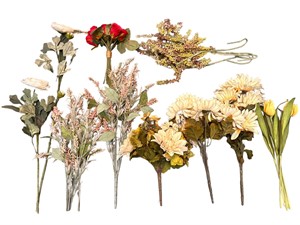 Group of 23 Assorted Flowers