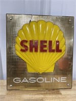Shell sign w/some damage
