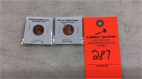 Brilliant uncirculated wheat pennies