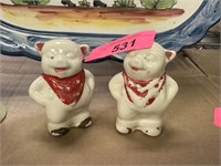 VTG SHAWNEE POTTERY PIG SALT PEPPER SHAKERS