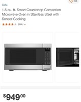 GE Cafe 1.5Cu Ft Convection SS Microwave