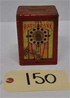 Vintage Metal Radio Bank