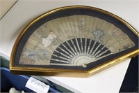 An Antique Chinese/Asian Hand Painted on Paper Fan