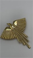 Gold Tone Bird Brooch