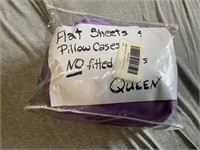 Queen Flat Sheets & Pillow Cases