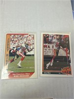 two card Jerry Rice lot