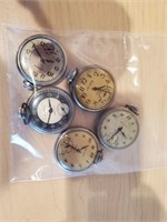 5 NEW HAVEN POCKET WATCHES