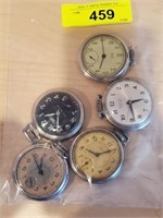 5 WESTCLOX POCKET WATCHES