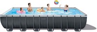 Above Ground Swimming Pool Set: 24ft x 12ft x 52in