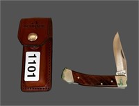 SCHRADE FOLDING POCKET KNIFE W/ SHEATH