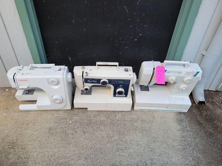 (3) Assorted Sewing Machines, NO Cords