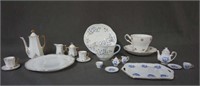 Miniature Tea Sets + 2 China Tea Cups and Saucers
