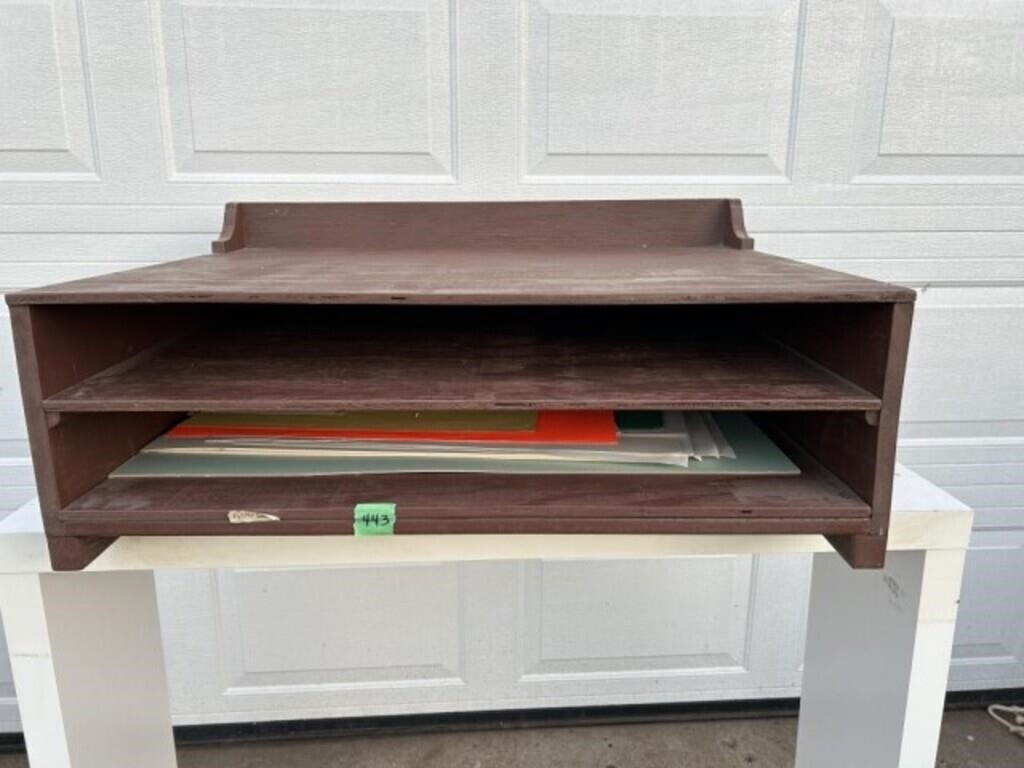 Poster Board Shelf 33x14x24