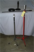 Lot (2) Assorted Mic Stands; (1) Tabletop Stand; (