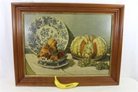 Vtg. Claude Monet "Fruit Still Life" Framed Print