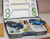 S: 2 LARGE CHAMPION SLOT CARS W/ EXTRA PARTS