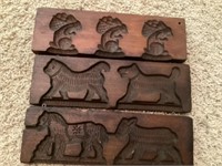 Antique Wooden Pastry Molds