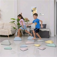 11 Pcs Plastic Stepping Stones for Kids Non-Slip O