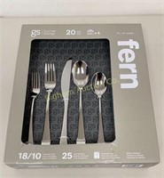 New Fern Flatware Set 20pc lot