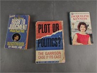 JFK Trial, Garrison Case & Jackie Kennedy Books
