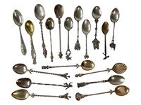 Outstanding Antq Sterling Travel Spoons