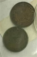 1949 Hong Kong 5 c Brass coins