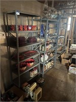 3-Sections of Metal Shelving (NO CONTENTS)