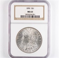 1896 Morgan Dollar NGC MS63