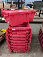 9 Red Tool Totes