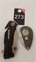 Pro 4 Tactical Knife with Compass & Cigar Cutter