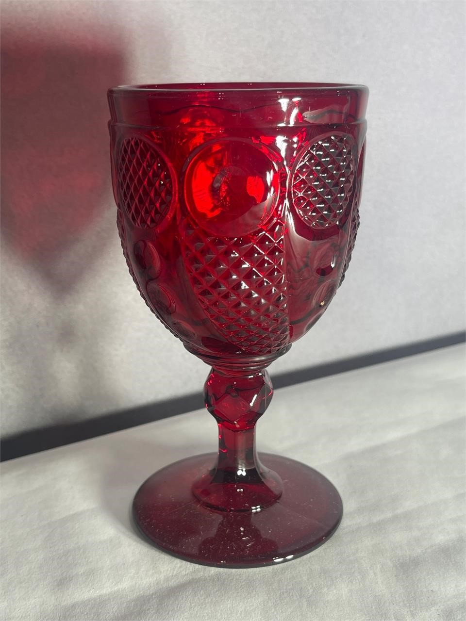 Red water goblet
