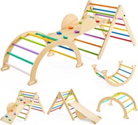 Pikler Set  Wooden Toys (Rainbow-Small)