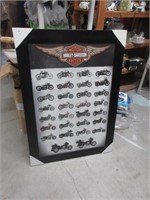 Framed Harley Davidson print