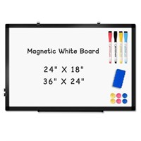 AMUSIGHT Double-Sided Magnetic Whiteboard, 36" x