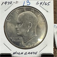 1972-D UNC IKE DOLLAR HIGH GRADE