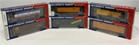 Six Blueprint Series HO Rail Cars