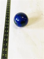 Murano Cobalt Blue Paper Weight Sphere