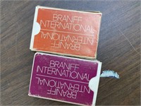 Braniff International airlines Playing cards