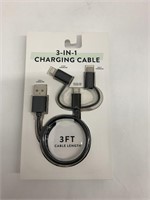 (48x bid) Assorted 3-in-1 3' Charging Cable