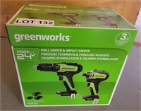 Greenworks 24V Drill Drive & Impact Driver Set