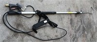 Gutter cleaning wand 105" to 163" hose hook up