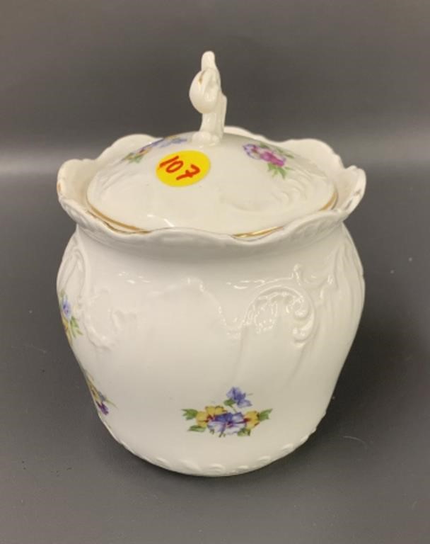 Antique German porcelain jar