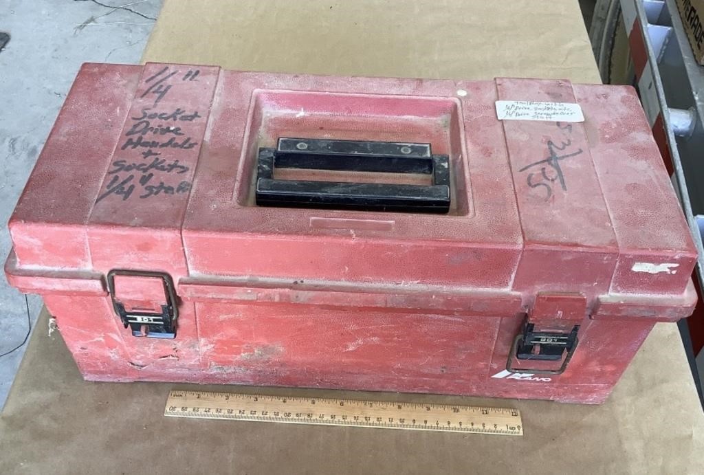 Empty Plano plastic toolbox