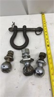 Clevis with Hardware, 2-2 inch Hitch Balls, 1- 1